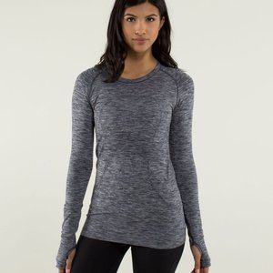 Lululemon Swiftly Tech Long Sleeve Heathered Cadet Blue Size 8